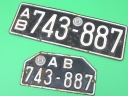 licence plate set pre 1948 only
