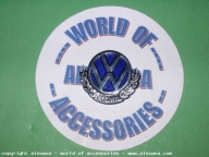 100.000 km VW badge